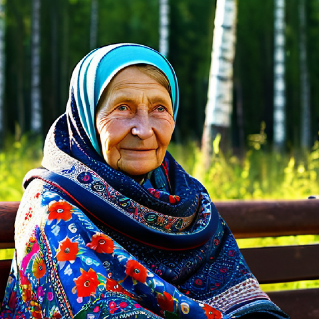 키리바시 부족별 언어 차이 - Babushka in a Colorful Scarf**

A kind-faced babushka with wrinkles that tell a story, wearing a vib...