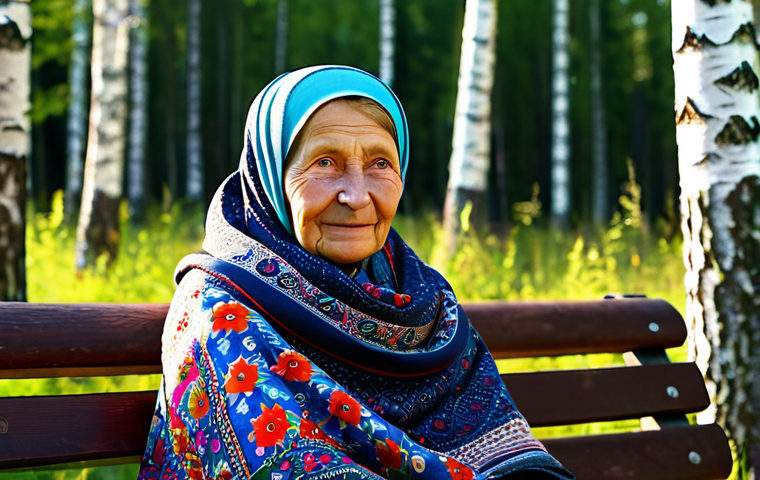 키리바시 부족별 언어 차이 - Babushka in a Colorful Scarf**

A kind-faced babushka with wrinkles that tell a story, wearing a vib...
