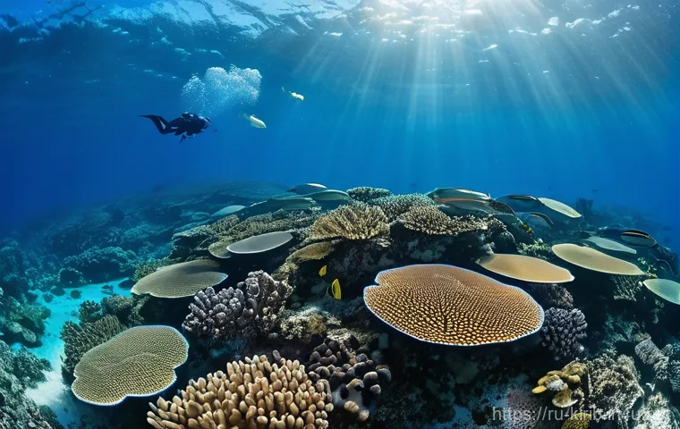 키리바시 최고의 스노클링 스팟 - Image Prompt 1: Vibrant Underwater Paradise of Kiribati**