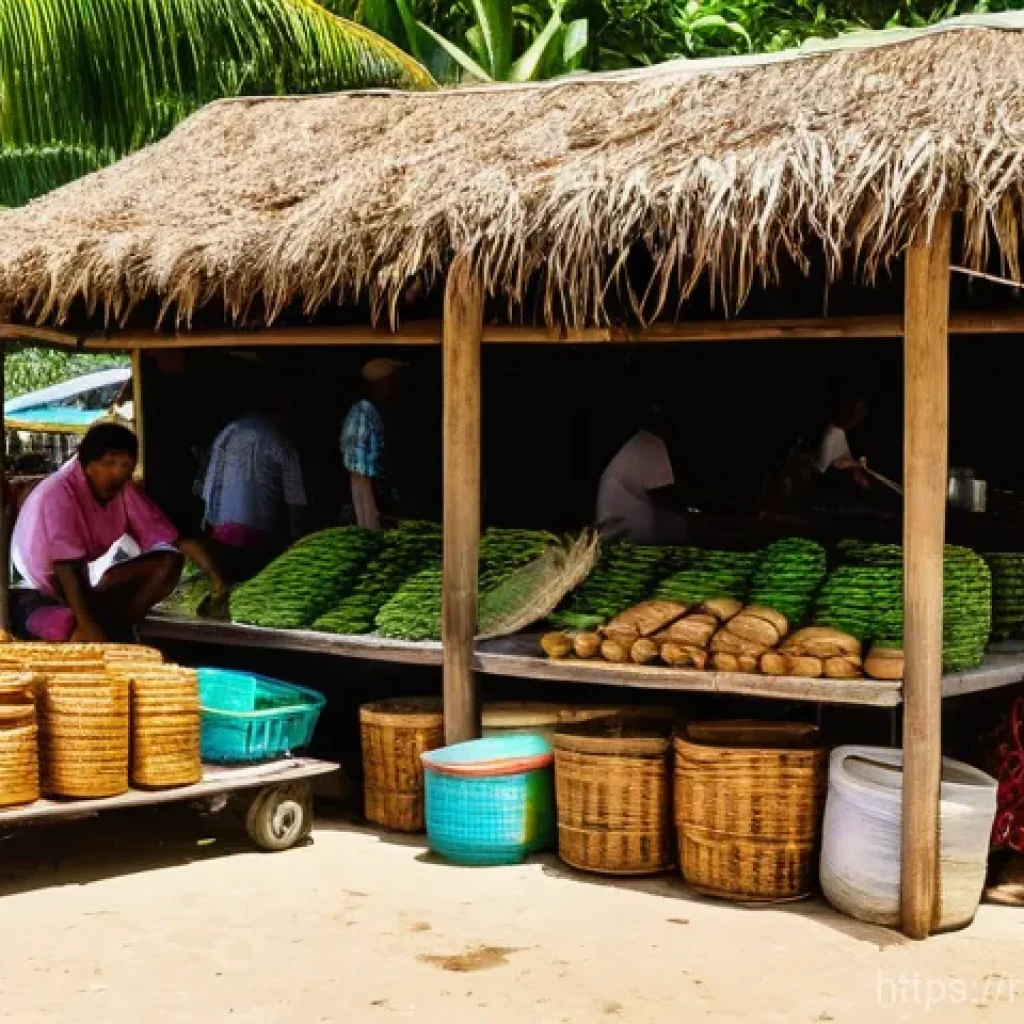 키리바시 현지 은행 및 금융 서비스 - "Vibrant Kiribati Market Scene: Cash is King"**

A lively, sun-drenched outdoor market scene on Sout...